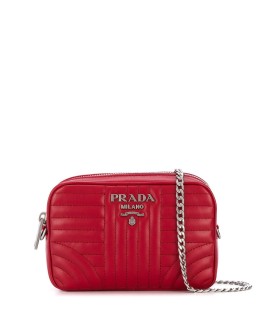 quilted logo belt bag