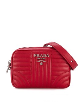 quilted logo belt bag