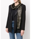 metallic textured scarf