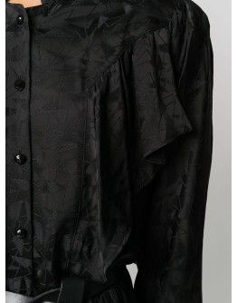 Varzea ruffle-trimmed satin jumpsuit