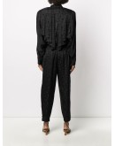 Varzea ruffle-trimmed satin jumpsuit