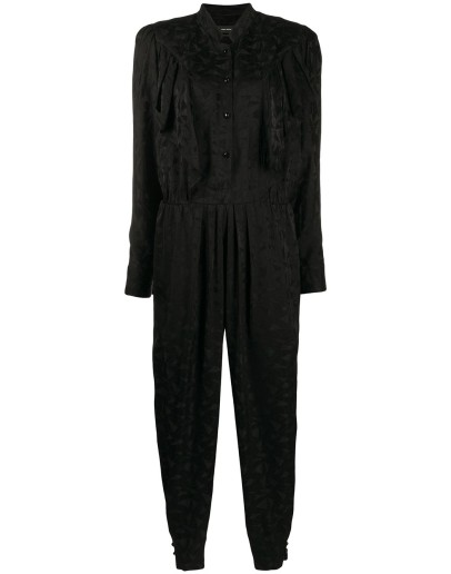 Varzea ruffle-trimmed satin jumpsuit
