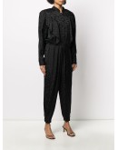 Varzea ruffle-trimmed satin jumpsuit