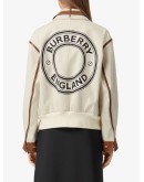 logo graphic bomber jacket