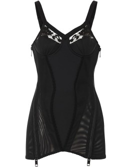 lace detail corset top