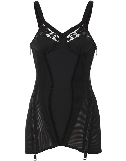 lace detail corset top