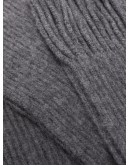 ribbed-knit fringe scarf