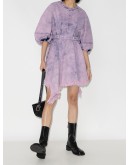 tie-dye denim mini dress