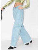 mid-rise wide-leg jeans