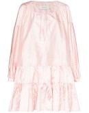 gathered shift mini dress