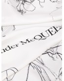 sketch-print scarf