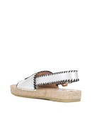embroidered logo espadrille sandals