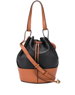 panelled bucket bag
