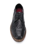 braided Derby lace-up shoes