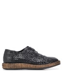 braided Derby lace-up shoes