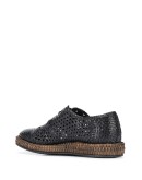 braided Derby lace-up shoes
