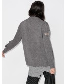 cut-out crystal-fringe jumper
