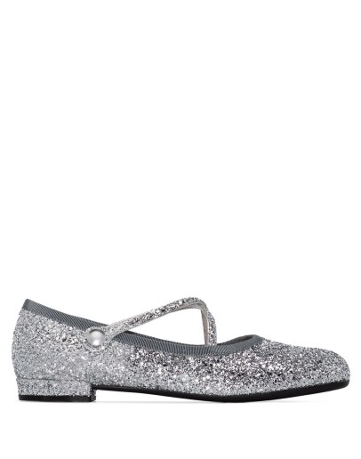 glitter ballerina shoes