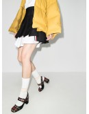 80mm checked Mary Jane pumps