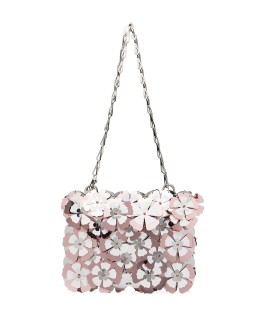 flower-embellished shoulder bag