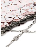 flower-embellished shoulder bag