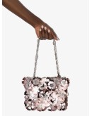 flower-embellished shoulder bag