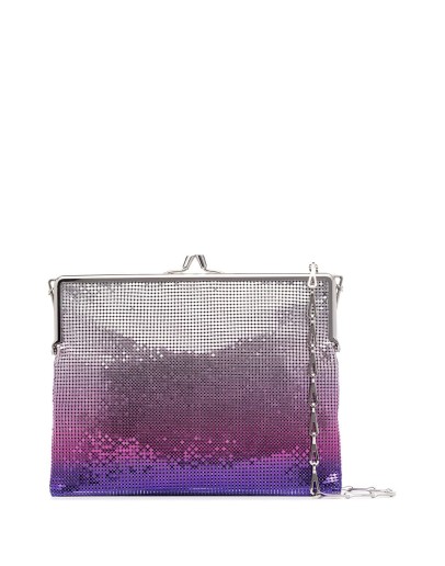 sequinned ombre-effect shoulder bag