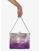 sequinned ombre-effect shoulder bag