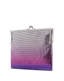 sequinned ombre-effect shoulder bag