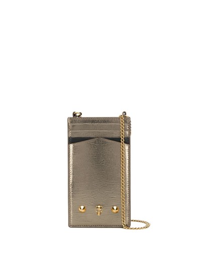 skull-stud phone pouch