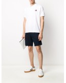 buttoned welt pocket shorts