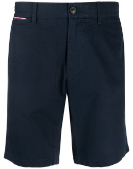 buttoned welt pocket shorts