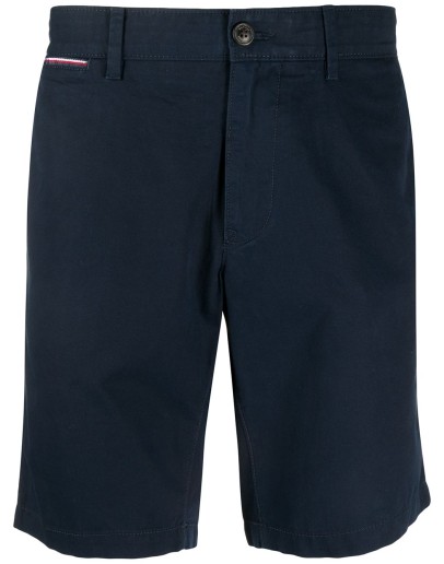 buttoned welt pocket shorts