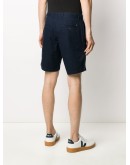 buttoned welt pocket shorts