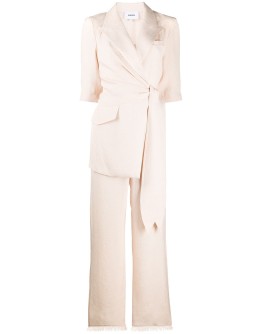 wrap-front jumpsuit