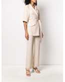 wrap-front jumpsuit