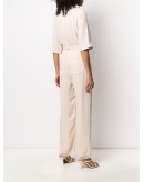 wrap-front jumpsuit