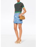 daisy embroidered skirt