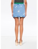 daisy embroidered skirt