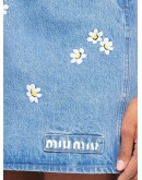 daisy embroidered skirt