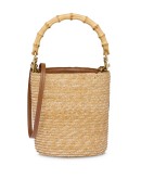 straw bucket bag