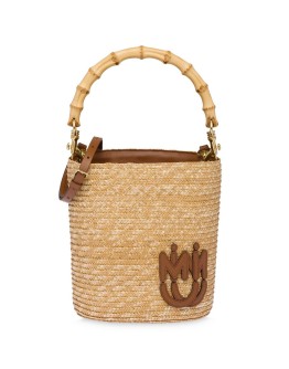 straw bucket bag