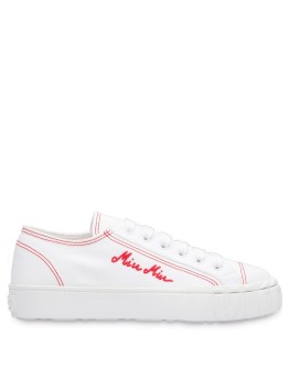 logo embroidered sneakers