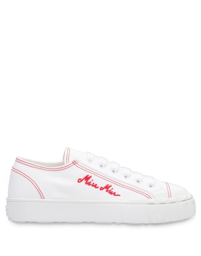 logo embroidered sneakers