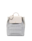chain link-print backpack