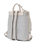 chain link-print backpack