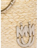 straw mesh bucket bag
