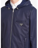 reversible nappa and nylon blouson jacket