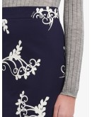 poplin fan print skirt