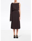satin sablé dress